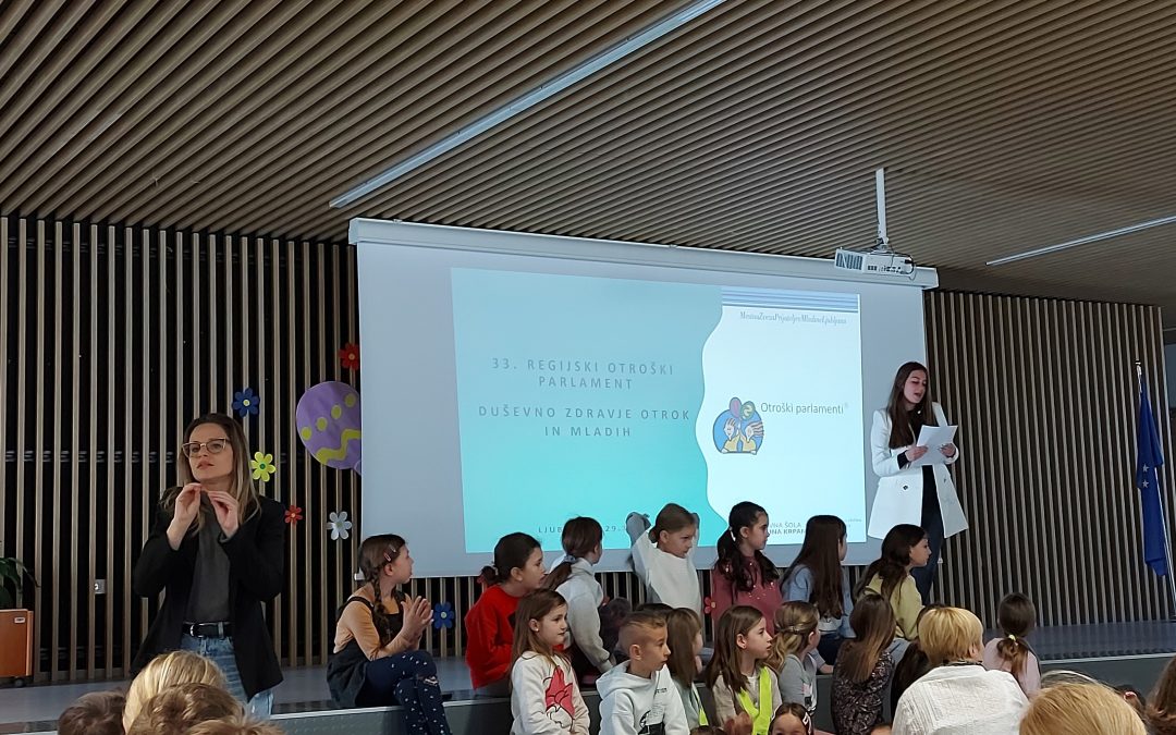Zasedanje 33. Regijskega otroškega parlamenta