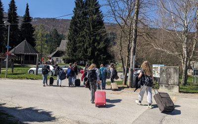 Prvi dan tabora za nadarjene učence v CŠOD Lipa